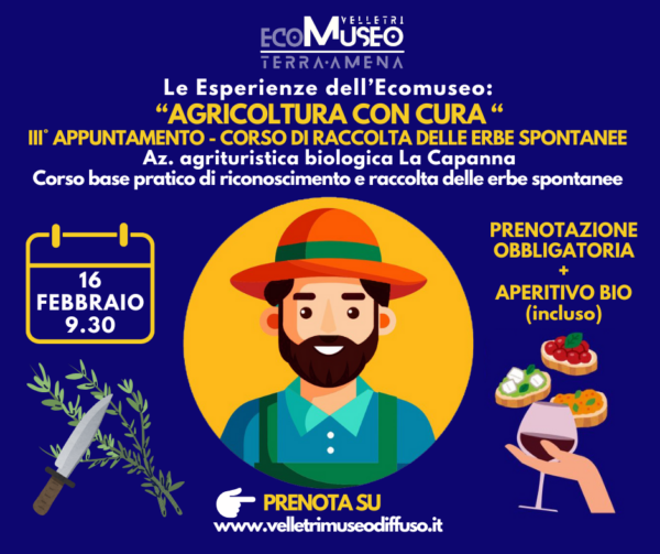 "Agricoltura con cura" - III° Appuntamento - Corso sulla raccolta delle erbe spontanee  - Esperienza